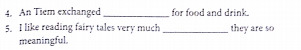 Bài tập từ vựng tiếng Anh lớp 5 Unit 14 What happened in the story?