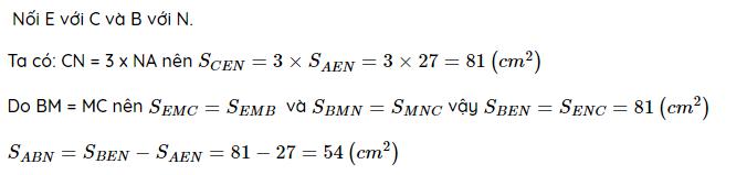 Bài tập tính diện tích hình tam giác lớp 5