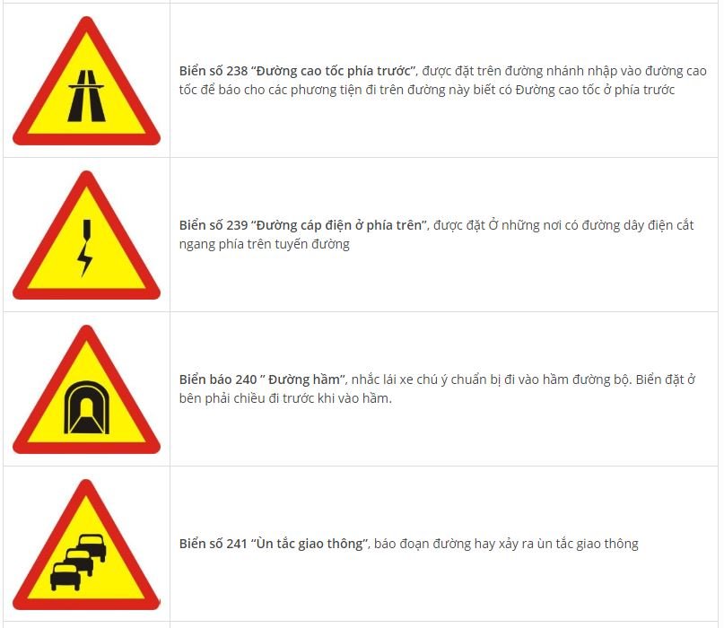 Toàn bộ biển báo nguy hiểm và ý nghĩa: Nhớ sẽ không sợ rủi roset