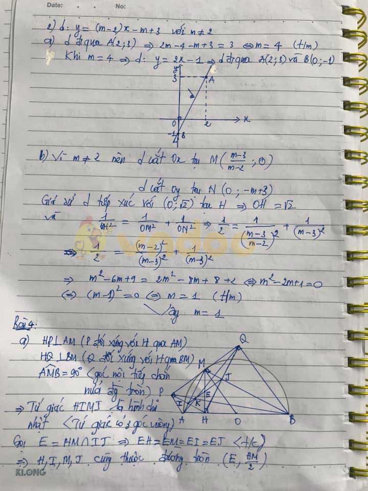 Đề thi thử vào lớp 10 môn Toán trường THCS & THPT Lương Thế Vinh năm học 2020 - 2021
