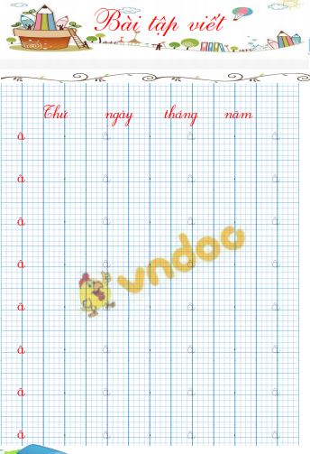 Mẫu chữ viết thường cỡ nhỏ