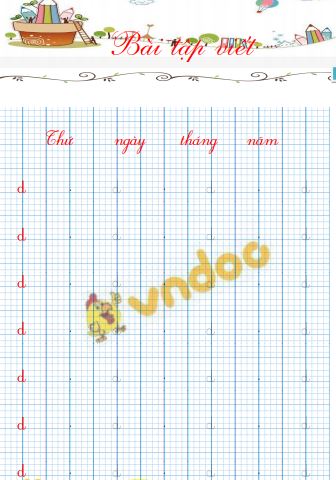 Mẫu chữ viết thường cỡ nhỏ