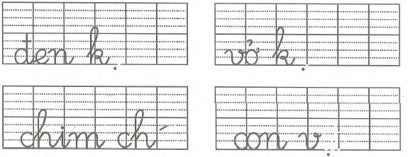 Đề thi giữa học kì 2 môn Tiếng Việt lớp 1 - Đề 10