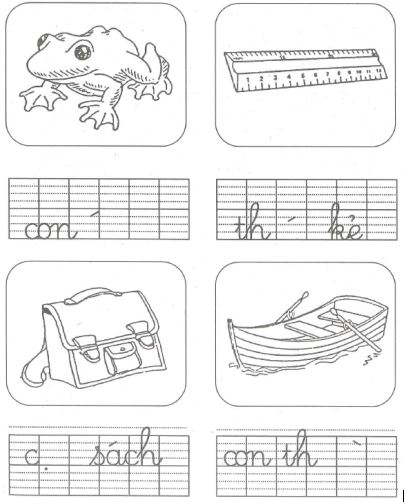 Đề thi giữa học kì 2 môn Tiếng Việt lớp 1