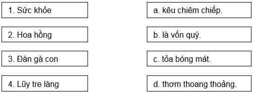 Đề thi giữa học kì 2 môn Tiếng Việt lớp 1 - Đề 7