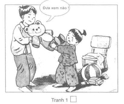 Giải vở bài tập Đạo đức 2 bài 10: Biết nói lời yêu cầu, đề nghị