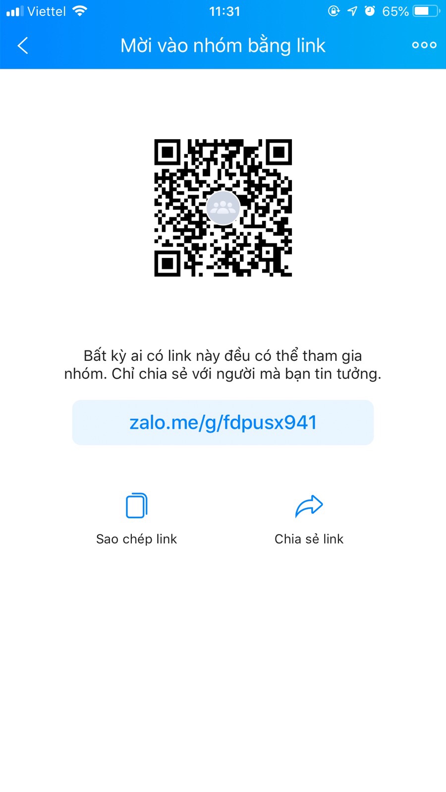 Mã QR nhóm tài liệu THCS miễn phí