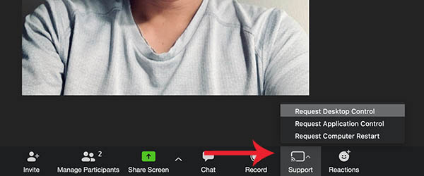 Điều khiển trên zoom
