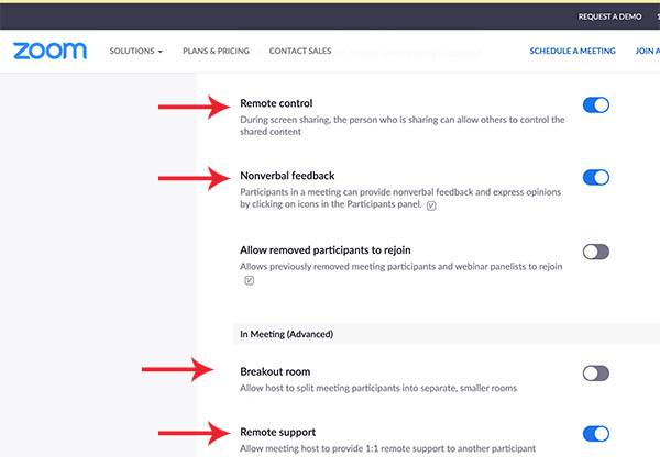 Bật tính năng ẩn trên zoom