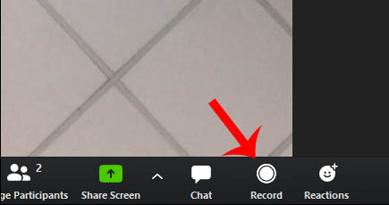 Cách ghi lại video trên Zoom