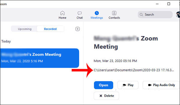 Cách ghi lại video trên Zoom