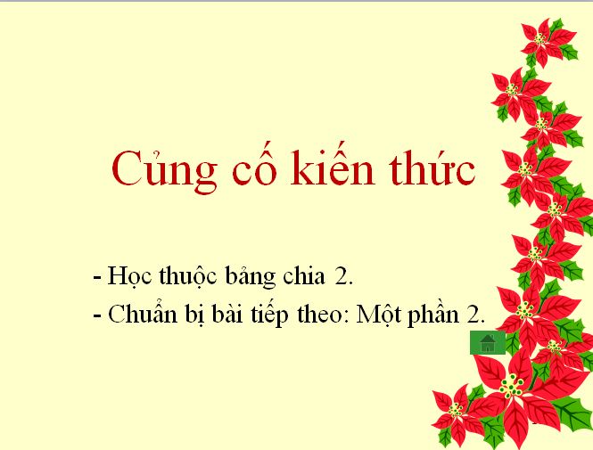 Bài giảng Bảng chia 2