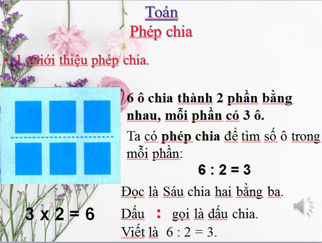 Bài giảng Toán 2: Phép chia - Slide 2