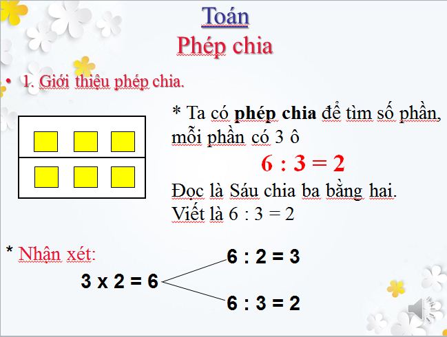 Bài giảng Toán 2: Phép chia - Slide 3