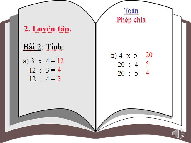 Bài giảng Toán 2: Phép chia - Slide 6