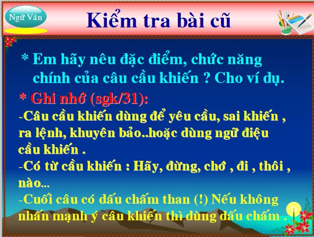 Bài giảng trực tuyến Câu cảm thán