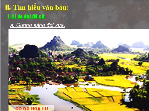 Bài giảng trực tuyến Chiếu dời đô