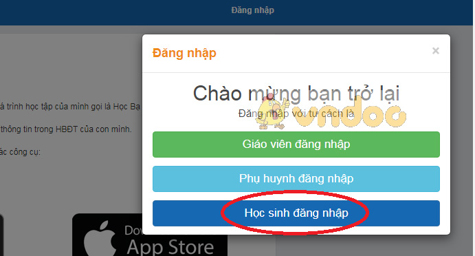 Cách lấy lại mật khẩu VnEdu