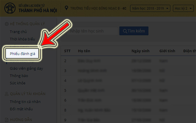 Cách dùng sổ liên lạc điện tử PINO