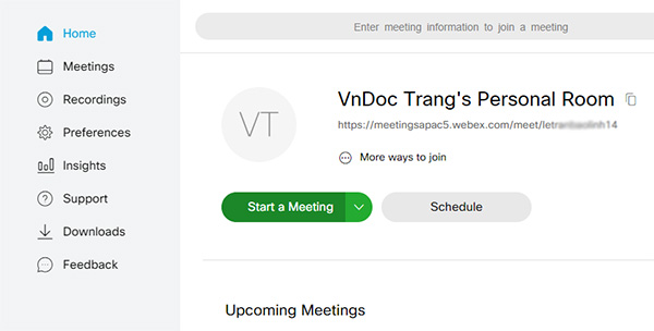 Cách dạy học trực tuyến bằng webex