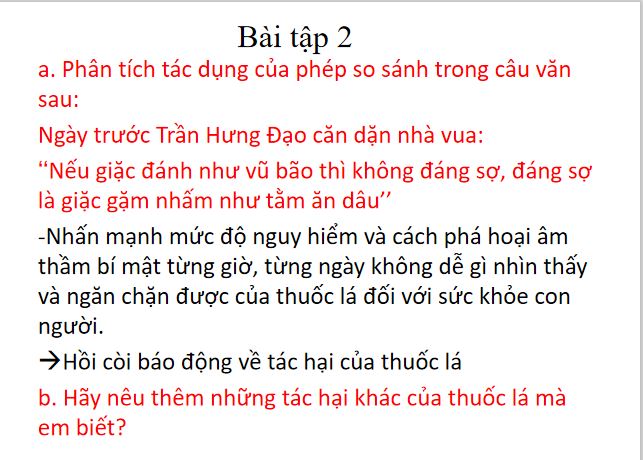 Bài giảng trực tuyến Ôn dịch thuốc lá