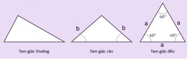 Công thức tính diện tích tam giác: vuông, thường, cân, đều