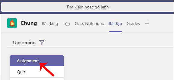 Cách tạo bài tập trên Microsoft Teams