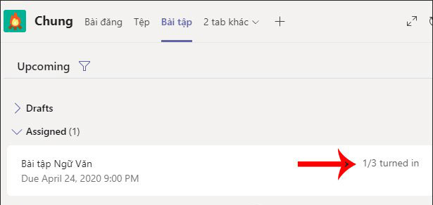 Cách chấm điểm bài tập trên Microsoft Teams