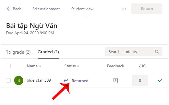 Cách nộp bài tập trên microsoft teams bằng điện thoại