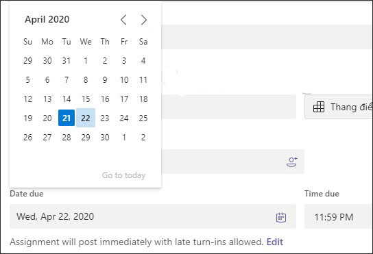 Cách tạo bài tập, giao bài tập, chấm điểm trong Microsoft Teams