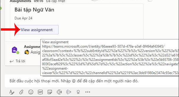 Hướng dẫn chấm điểm trên Microsoft Teams