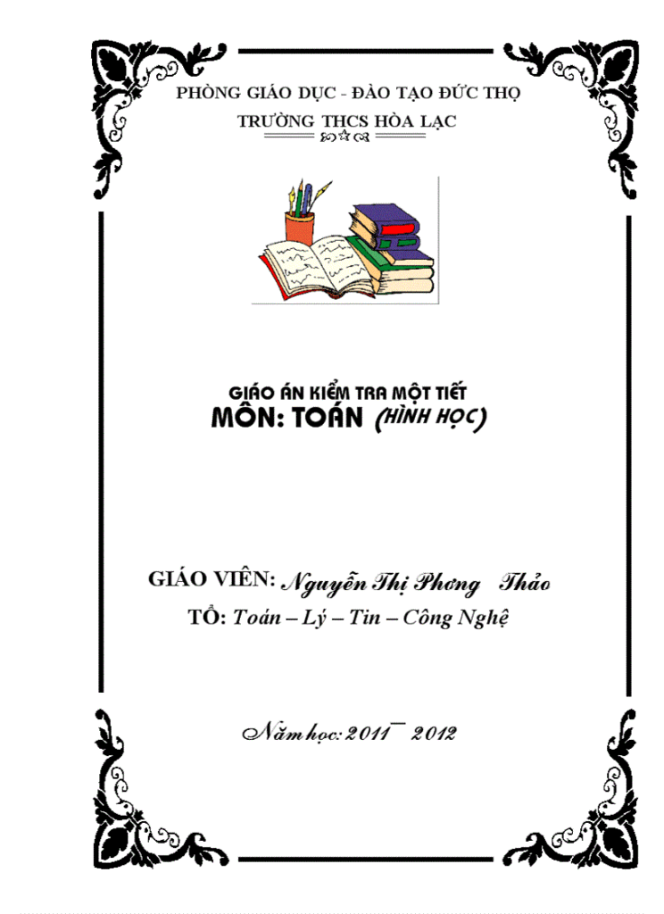 Download Mẫu Bìa Giáo Án