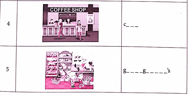 Bài tập từ vựng tiếng Anh lớp 4 Unit 16 Let's go to the bookshop!