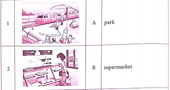 Bài tập từ vựng tiếng Anh lớp 4 Unit 16 Let's go to the bookshop!