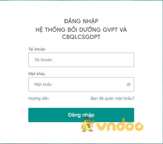 Hướng dẫn đăng nhập taphuan csdl vn