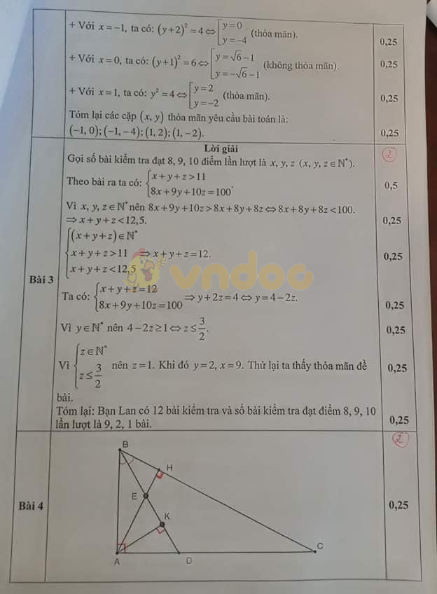 Đề thi chọn học sinh giỏi lớp 9 môn Toán Phòng GD&ĐT Thái Nguên năm học 2019 - 2020