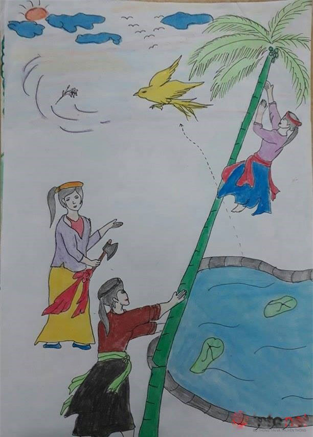 Soạn Mĩ thuật lớp 8 Bài 28: Vẽ tranh - Minh họa truyện cổ tích