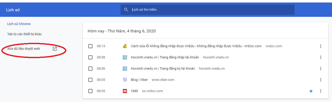 Không vào được VnEdu