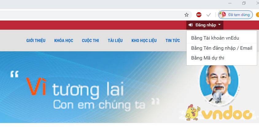 Sửa lỗi không vào VnEdu LMS bằng ứng dụng