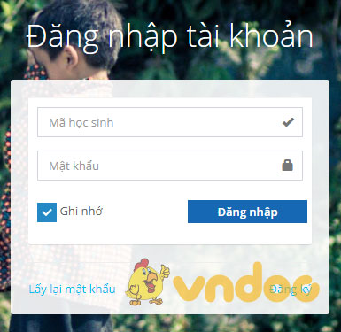 Tạo tài khoản VnEdu