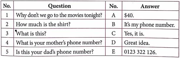 Bài tập ngữ pháp tiếng Anh lớp 4 Unit 18 What's your phone number?