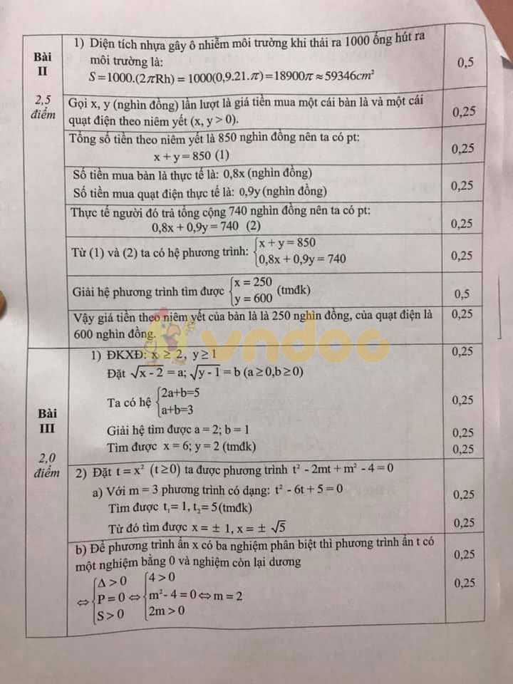 Đề thi khảo sát chất lượng lớp 9 môn Toán Phòng GD&ĐT Hà Đông năm học 2019 - 2020