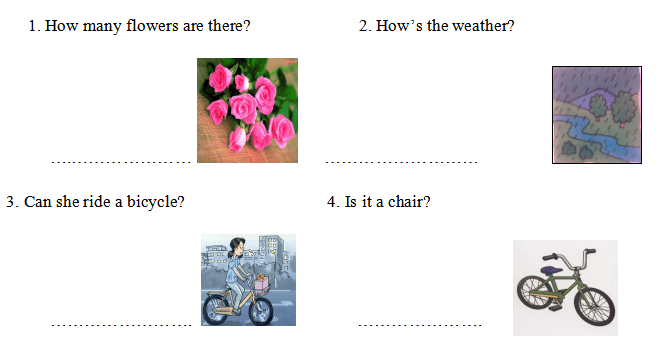 Đề cương ôn tập học kì 2 môn Tiếng Anh lớp 4