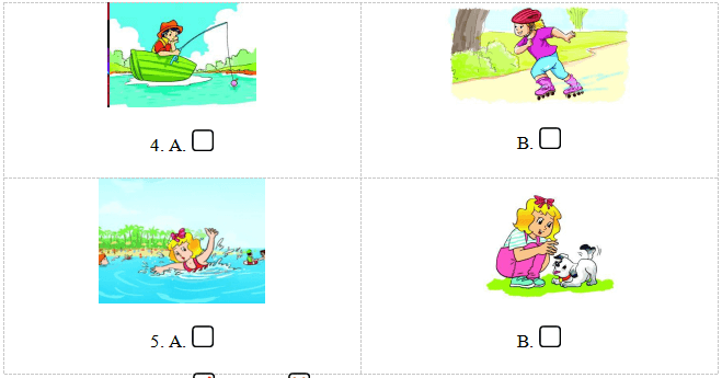 Đề thi học kì 2 môn Tiếng Anh lớp 4 có file nghe số 2