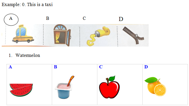 Đề thi học kì 2 lớp 2 môn Tiếng Anh có file nghe số 1
