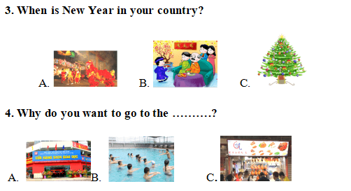 Đề thi học kì 2 môn Tiếng Anh lớp 4 có file nghe số 3