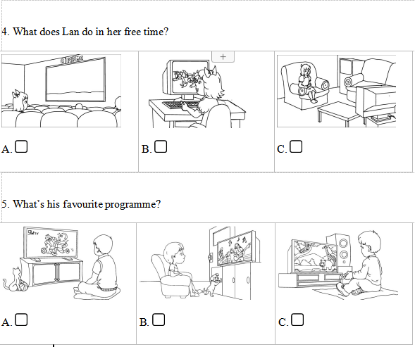 Đề thi học kì 2 môn Tiếng Anh lớp 5 có file nghe số 5