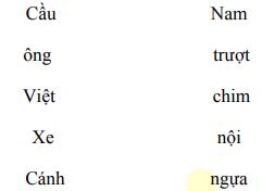 Đề ôn tập hè lớp 1 lên lớp 2 môn Tiếng Việt