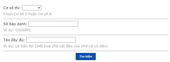 Xem kết quả vào lớp 6 Lương Thế Vinh