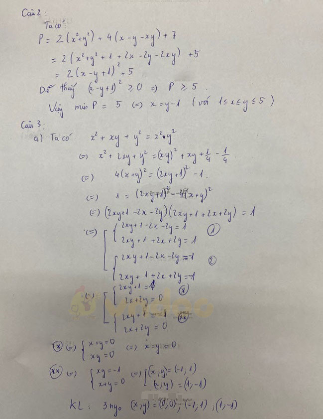 Đề thi tuyển sinh lớp 10 Chuyên Toán năm 2020 Sở GD&ĐT Bình Dương